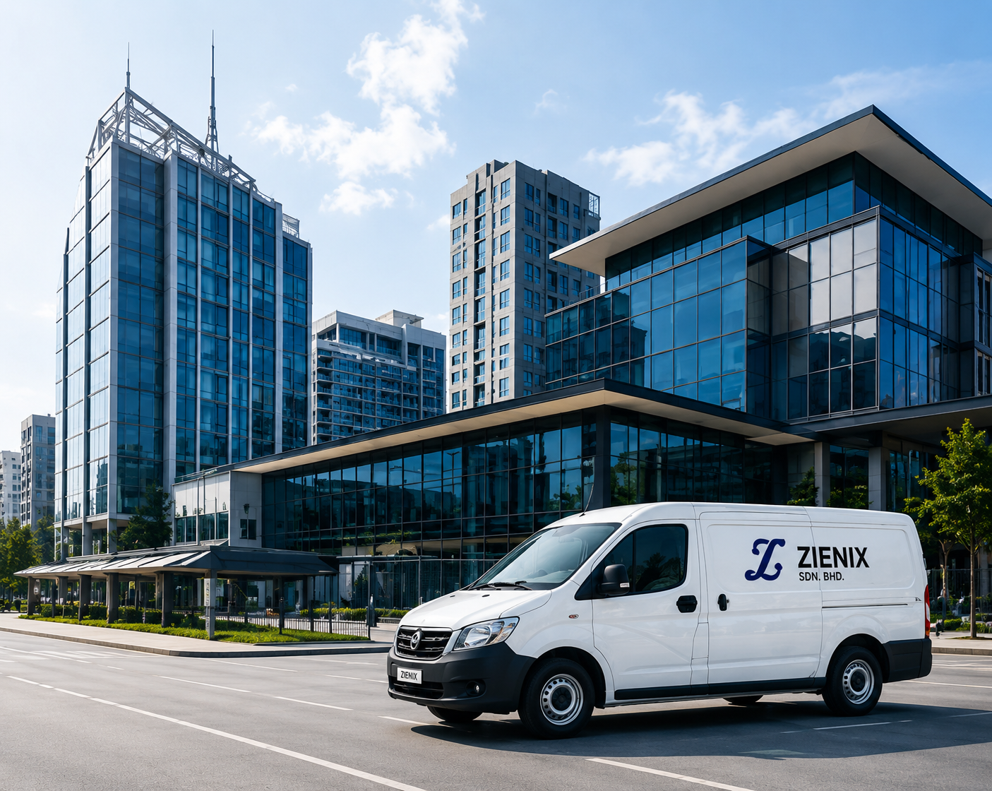 Zienix Engineering Facility Management Service Van