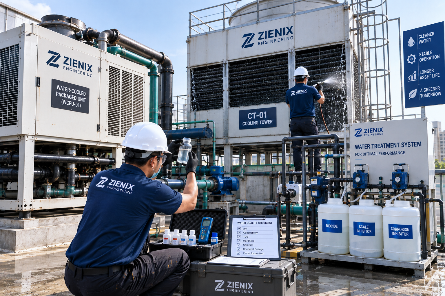 Water-Cooled Packaged Unit Cooling Tower Maintenance
