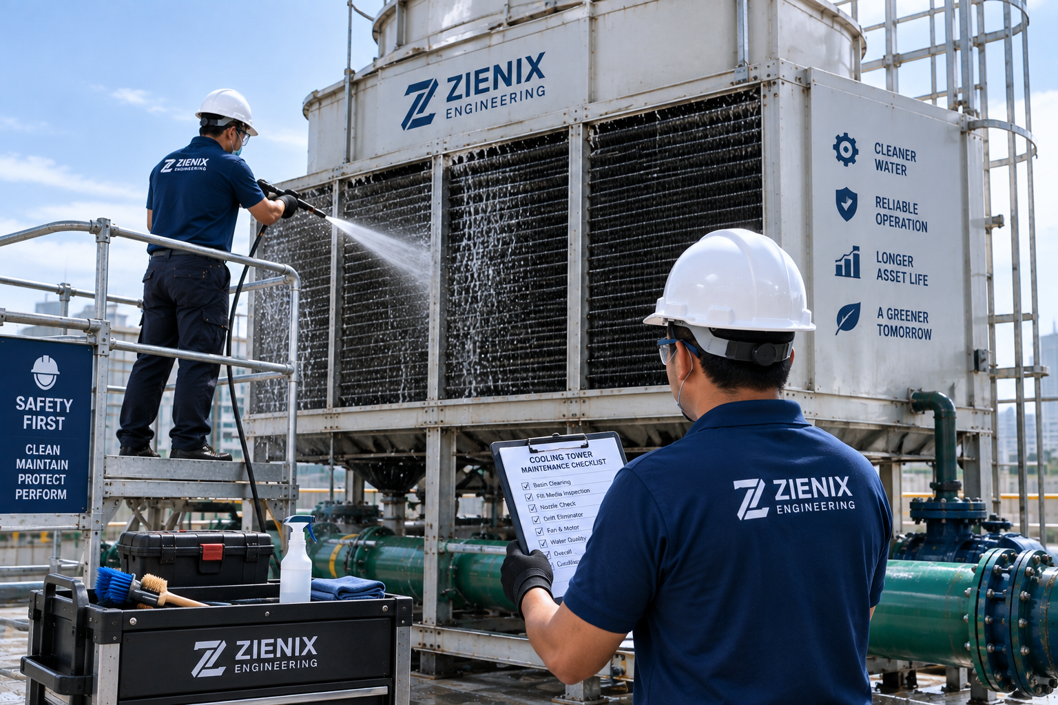 Cooling Tower Maintenance Work